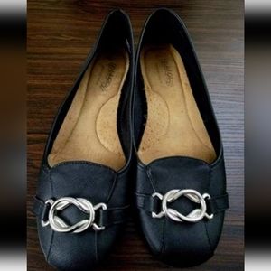 Black Size 10 Flats